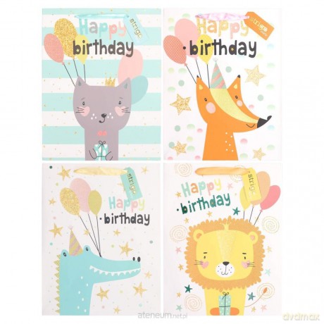 Torba prezentowa Party 26x12x32cm mix