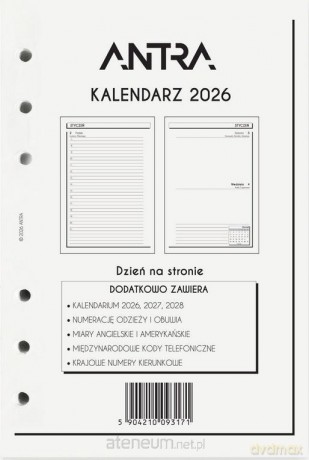 Wkład kalendarzowy 2026 A5 [KALENDARZ]