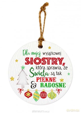 Zawieszka ceramiczna Boże Narodzenie