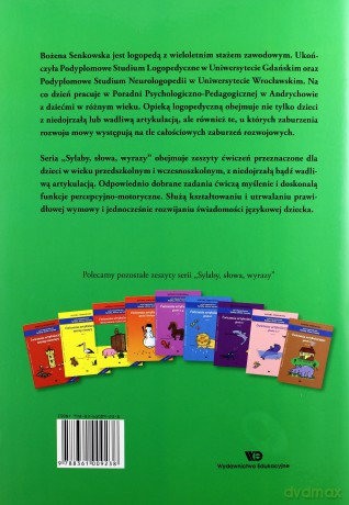 Ćwiczenia Artykulacyjne: Szereg Syczący. Zeszyt 2. - Bożena Senkowska [KSIĄŻKA]