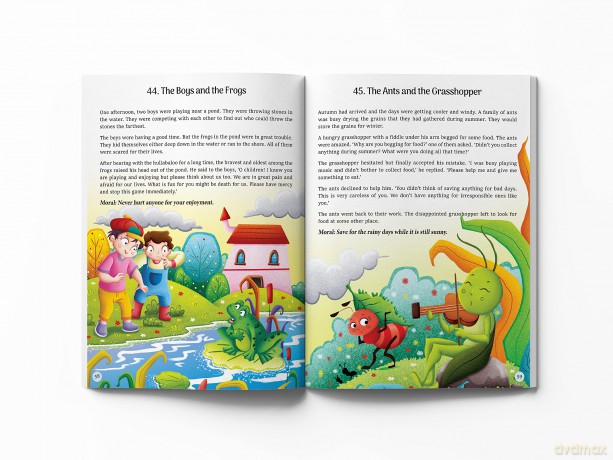 101 Aesop's Fables For Children - 5 Minutes Read Aloud Illustrated Tales With Morals - Wonder House Books [KSIĄŻKA]