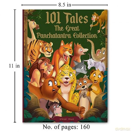 101 Tales The Great Panchatantra Collection - Collection Of Witty Moral Stories For Kids For Personality Development - Wonder House Books [KSIĄŻKA]
