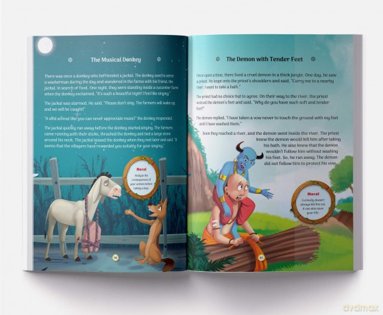 101 Tales The Great Panchatantra Collection - Collection Of Witty Moral Stories For Kids For Personality Development - Wonder House Books [KSIĄŻKA]
