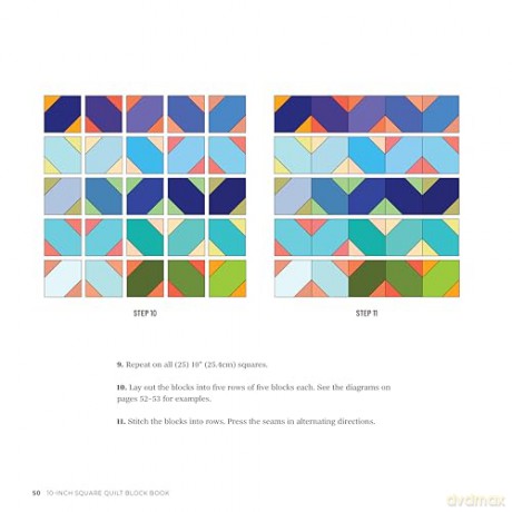 10-Inch Square Quilt Block Book: 40+ Quilt Patterns Using Your Favorite Pre-Cuts - Carolina Moore [KSIĄŻKA]