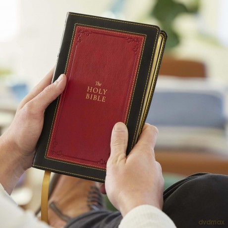 1611 KJV with Apocrypha, Black Leathersoft: Holy Bible - Thomas Nelson [KSIĄŻKA]