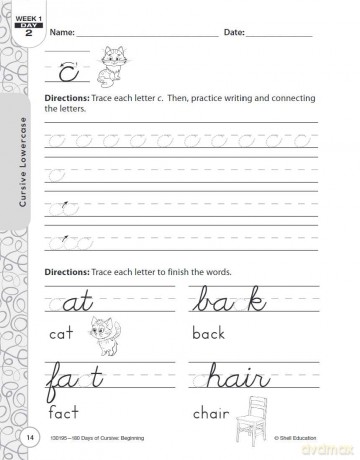 180 Days: Cursive: Beginning: Practice, Assess, Diagnose - Shell Education [KSIĄŻKA]