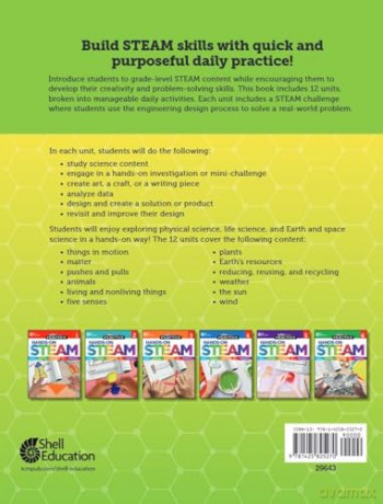 180 Days: Hands-On STEAM for Grade K: Practice, Assess, Diagnose - Chandra C. Prough [KSIĄŻKA]