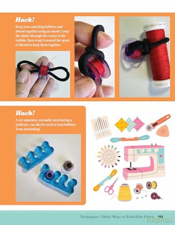 500 Sewing Tips, Tricks, Techniques, and Hacks: Must-Have Manual for Easy and Accurate Sewing - Ashley Hough [KSIĄŻKA]