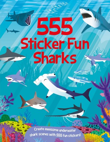 555 Sticker Fun Sharks - Susan Mayes [KSIĄŻKA]