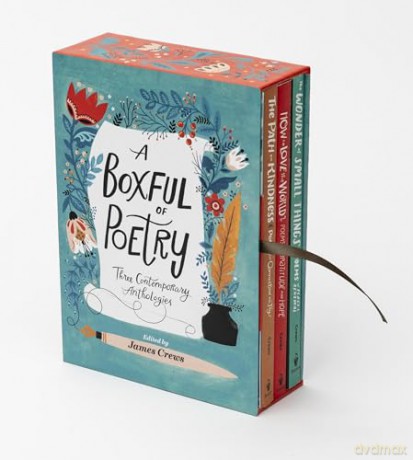 A Boxful of Poetry: Three Contemporary Anthologies with Four Illustrated Poem Cards; How to Love the World, The Path to Kindness, and the Wonder of Small Things - James Crews [KSIĄŻKA]
