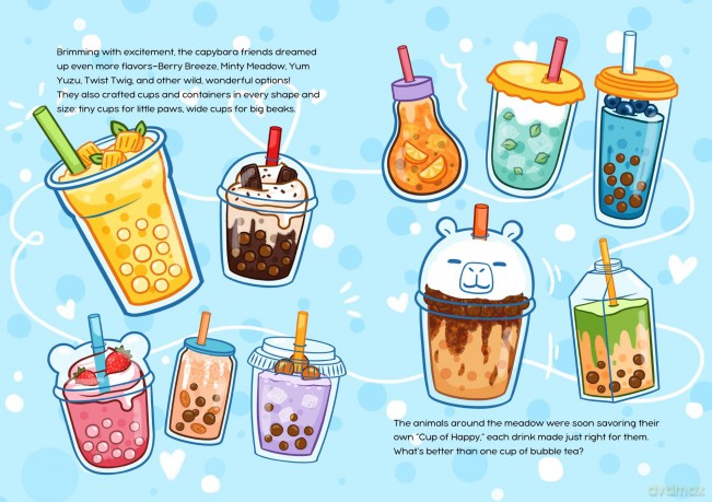 A Cup of Happy: Capybara Bubble Tea - Helen H Wu [KSIĄŻKA]