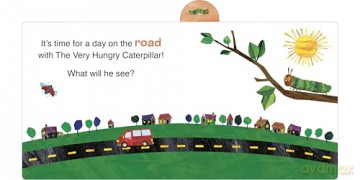 A Day on the Road with The Very Hungry Caterpillar: A Tabbed Board Book - Eric Carle [KSIĄŻKA]