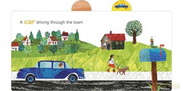 A Day on the Road with The Very Hungry Caterpillar: A Tabbed Board Book - Eric Carle [KSIĄŻKA]