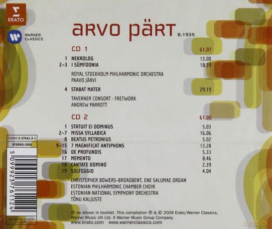 20th Century Classics: Arvo Part [2CD]
