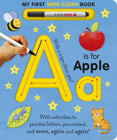 A is for Apple Wipe-Clean: My First Wipe-Clean Book - Georgie Birkett [KSIĄŻKA]