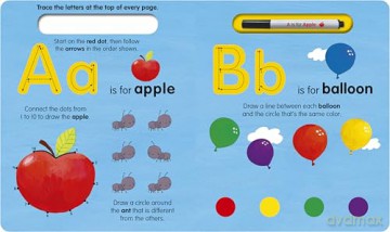 A is for Apple Wipe-Clean: My First Wipe-Clean Book - Georgie Birkett [KSIĄŻKA]