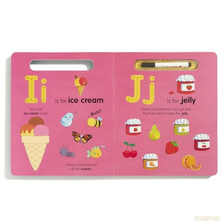 A is for Apple Wipe-Clean: My First Wipe-Clean Book - Georgie Birkett [KSIĄŻKA]