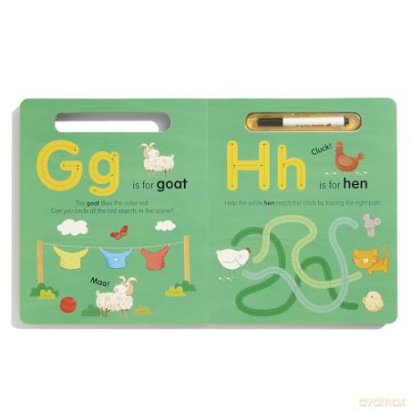 A is for Apple Wipe-Clean: My First Wipe-Clean Book - Georgie Birkett [KSIĄŻKA]