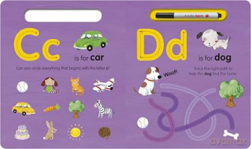 A is for Apple Wipe-Clean: My First Wipe-Clean Book - Georgie Birkett [KSIĄŻKA]