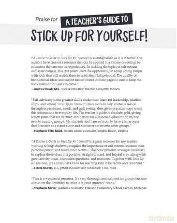 A Teacher's Guide to Stick Up for Yourself!: An 11-session Course in Self-esteem and Assertiveness for Kids - Gershen [KSIĄŻKA]