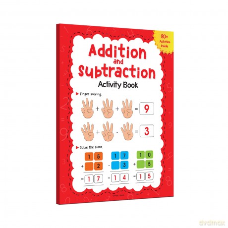 Addition and Subtraction Activity Book For Children - 80+ Activities Inside - Wonder House Books [KSIĄŻKA]