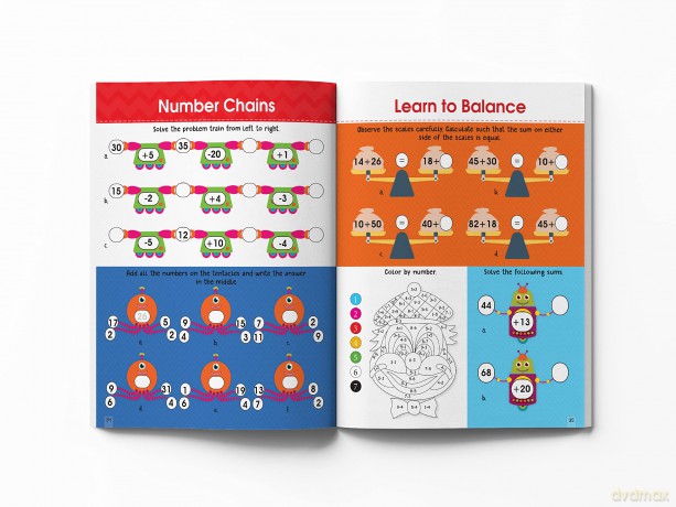 Addition and Subtraction Activity Book For Children - 80+ Activities Inside - Wonder House Books [KSIĄŻKA]