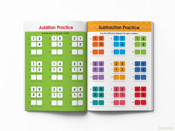 Addition and Subtraction Activity Book For Children - 80+ Activities Inside - Wonder House Books [KSIĄŻKA]