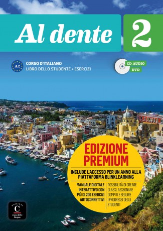 Al dente 2 - Premium Libro dello studente + esercizi. Online audio + video. A2: Libro dello studente + Esercizi 2 EDIZIONE PREMIUM - Hans Peter Collectif [KSIĄŻKA]