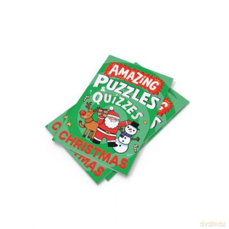 Amazing Christmas Puzzles and Quizzes: A new children's illustrated activity book for 2025, packed with festive-themed brain teasers. - Caroline Rowlands [KSIĄŻKA]