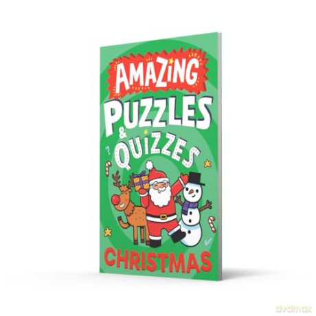 Amazing Christmas Puzzles and Quizzes: A new children's illustrated activity book for 2025, packed with festive-themed brain teasers. - Caroline Rowlands [KSIĄŻKA]
