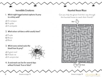 Amazing Halloween Puzzles and Quizzes: A new children's illustrated activity book for 2025, packed with Halloween-themed brain teasers. - Caroline Rowlands [KSIĄŻKA]