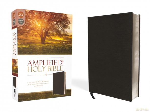 Amplified Holy Bible, Bonded Leather, Black: Captures the Full Meaning Behind the Original Greek and Hebrew - Zondervan [KSIĄŻKA]