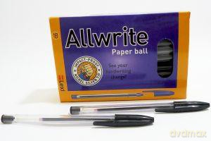 Długopis Allwrite Paper Ball Czarny [SZKOŁA]