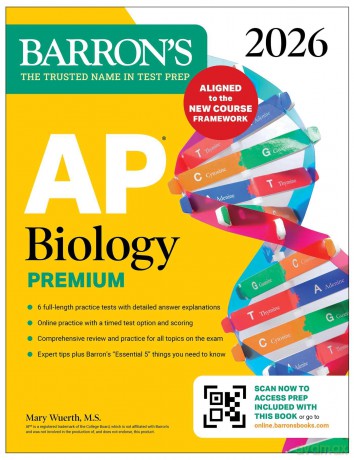 AP Biology Premium, 2026: Prep Book with 6 Practice Tests + Comprehensive Review + Online Practice - Barron's Educational Series [KSIĄŻKA]