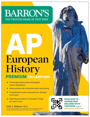 AP European History Premium, Fourteenth Edition: Prep Book with 5 Practice Tests + Comprehensive Review + Online Practice - Barron's Educational Series [KSIĄŻKA]