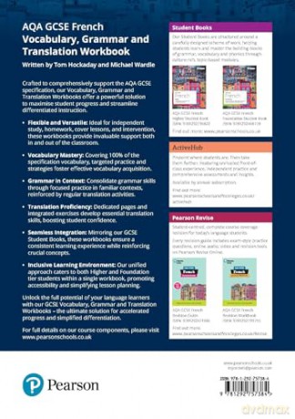 AQA GCSE French Vocabulary, Grammar and Translation Workbook - Tom Hockaday [KSIĄŻKA]