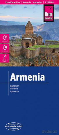 Armenia Map 1:250,000 scale - Waterproof and with real photos - Reise Know-How [KSIĄŻKA]