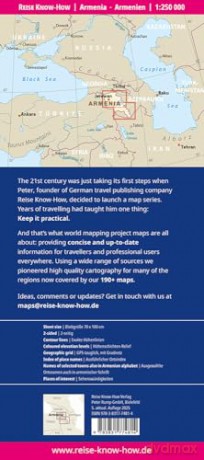 Armenia Map 1:250,000 scale - Waterproof and with real photos - Reise Know-How [KSIĄŻKA]