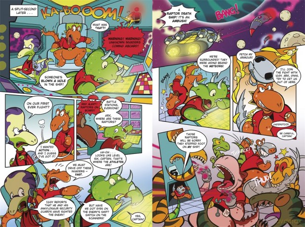 Astrosaurs: Mission to Infinity: Three space missions. One fearless dino crew. All in a graphic novel that's out of this world! - Steve Cole [KSIĄŻKA]