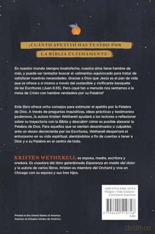Ayuda para el alma hambrienta: Palabras de Ánimo Para Aumentar Tu Apetito Por La Palabra de Dios - Kristen Wetherell [KSIĄŻKA]