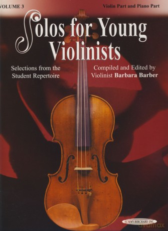 BARBER B. - Solos For Young Violinists Vol.3 para Violin y Piano - BARBER B. [KSIĄŻKA]