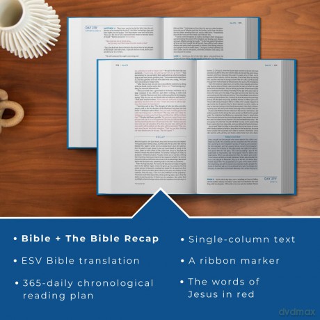 Bible Recap 365-Day Chronological Study Bible, The: English Standard Version - Tara-Leigh Cobble [KSIĄŻKA]
