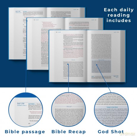 Bible Recap 365-Day Chronological Study Bible, The: English Standard Version - Tara-Leigh Cobble [KSIĄŻKA]