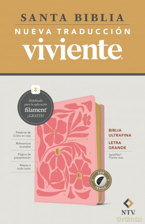 Biblia ultrafina NTV, letra grande con Filament - Tyndale House [KSIĄŻKA]