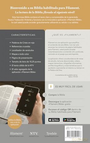 Biblia ultrafina NTV, letra grande de z per con Filament - Tyndale House [KSIĄŻKA]