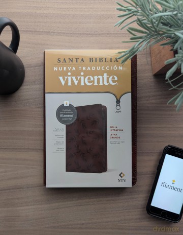 Biblia ultrafina NTV, letra grande de z per con Filament - Tyndale House [KSIĄŻKA]