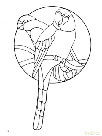 Birds and Butterflies Stained Glass Pattern Book - Ed Sibbett [KSIĄŻKA]