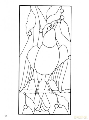 Birds and Butterflies Stained Glass Pattern Book - Ed Sibbett [KSIĄŻKA]
