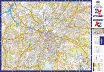 Birmingham A-Z Pocket Street Map: Accurate street map for easy navigation - A-Z Maps [KSIĄŻKA]