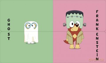 Bluey: Bluey's Halloween Mix-and-Match: A picture play book - Bluey [KSIĄŻKA]